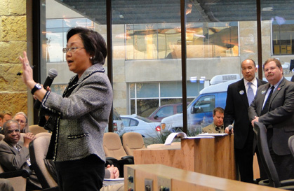 Amy Wong Mok of the Asian American Cultural Center