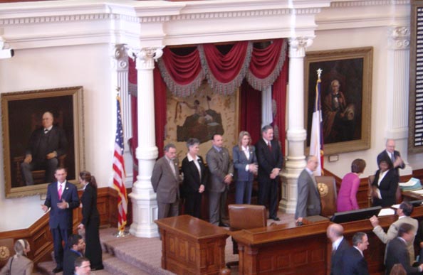 JPCA officers at the Texas State Capitol, February 27, 2007.